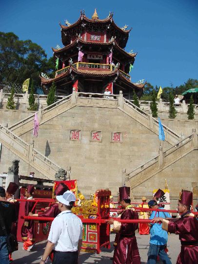 臺灣媽祖信眾舉行媽祖神像安座［組圖］