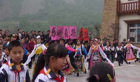 汶川縣銀杏鄉：帶著感恩的心奮進