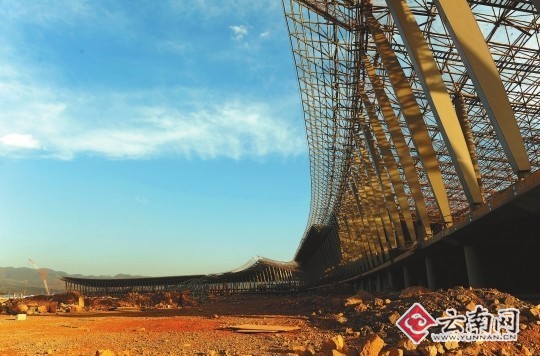 昆明新機場建設工程進展順利