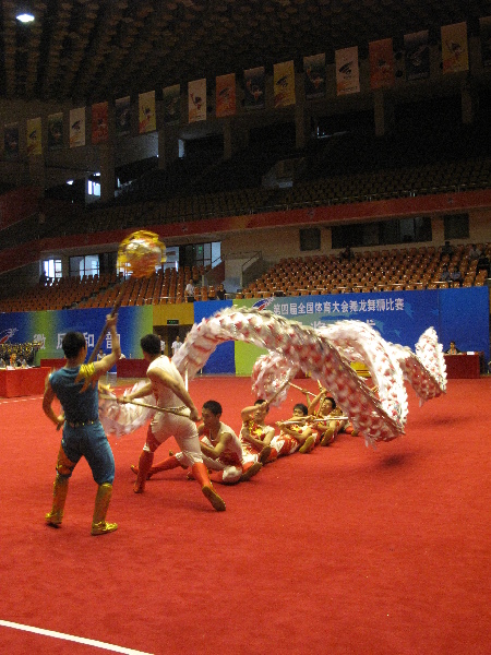 四體會舞龍比賽 英姿颯爽顯龍威-廣東失利 江蘇奪魁