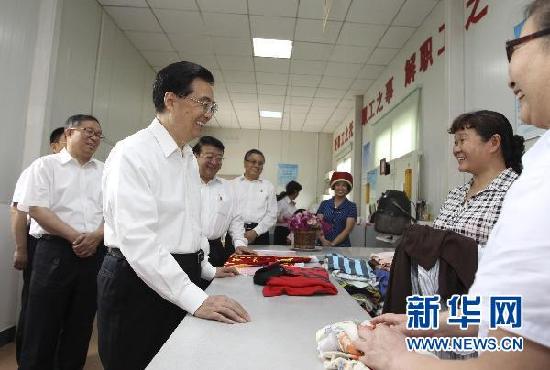 胡錦濤近日在湖北就加快轉變經濟發展方式等調研