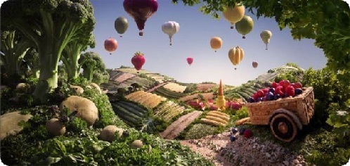 神奇！絕美食物風景畫