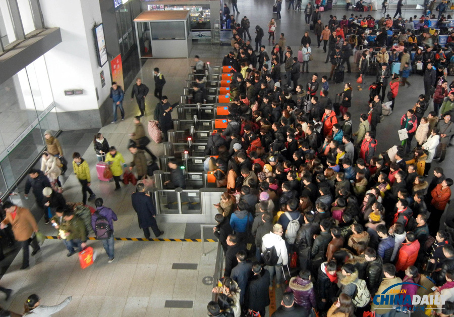 蘇州火車站迎來春運前客流高峰