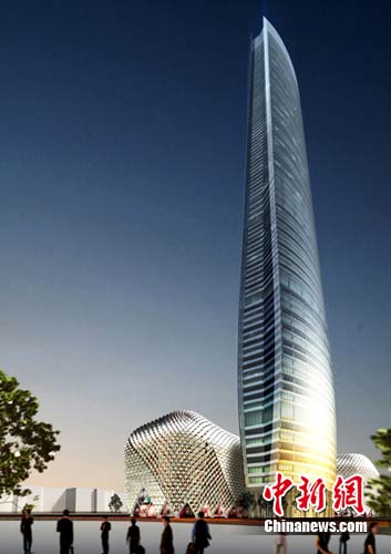 南京再建“江蘇第一高樓” 造型似戰艦和龍甲