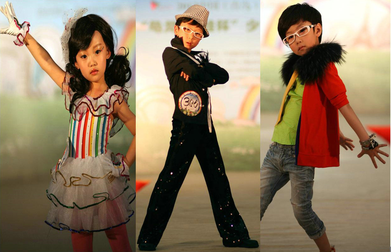 數(shù)百名兒童角逐青島國際時裝周