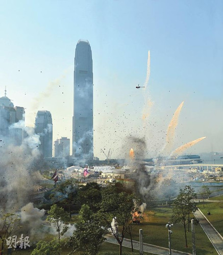 《變形金剛》劇組港府總部取景 營造大肆破壞效果