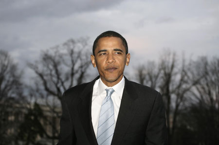 奧巴馬抵達國會山
