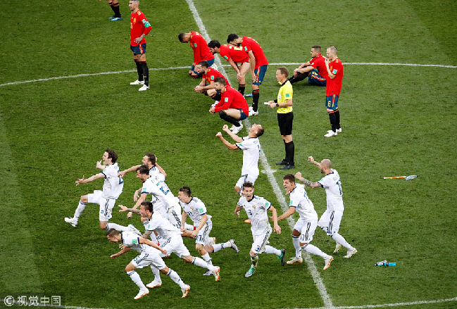 世界杯淘汰賽上演兩場點球大戰 俄羅斯、克羅地亞攜手晉級