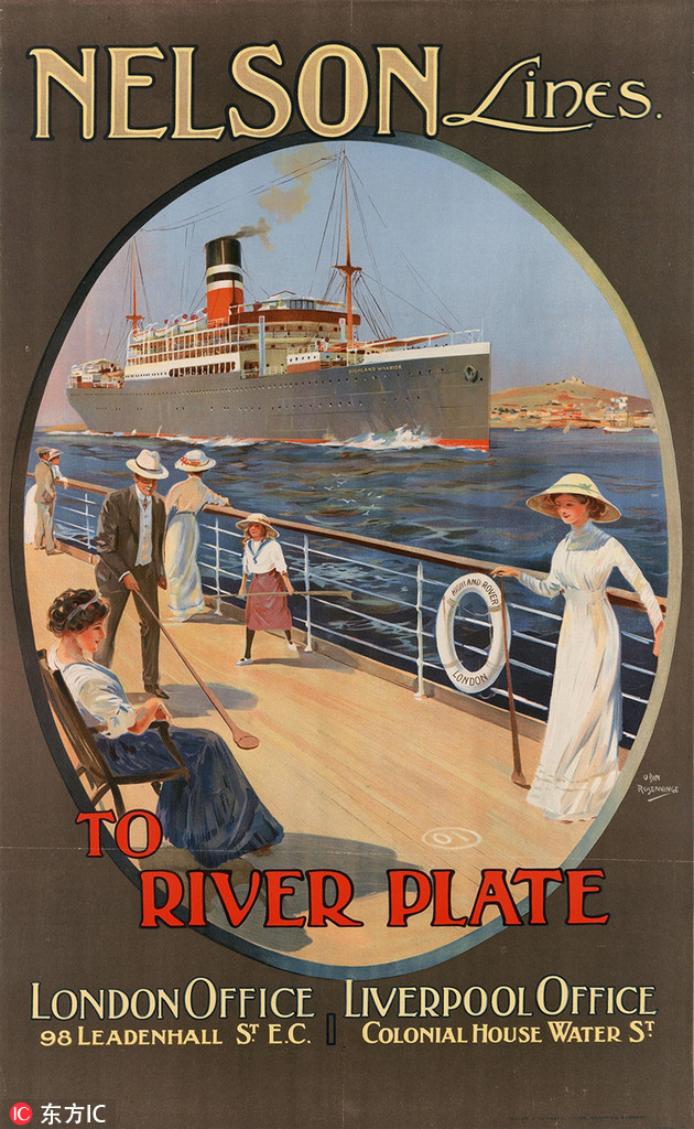 英國(guó)珍貴舊海報(bào)重現(xiàn)“日不落帝國(guó)”的黃金時(shí)代（組圖）