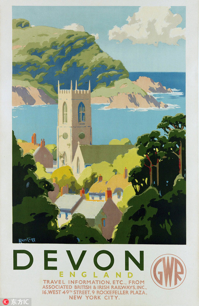 英國珍貴舊海報重現“日不落帝國”的黃金時代（組圖）