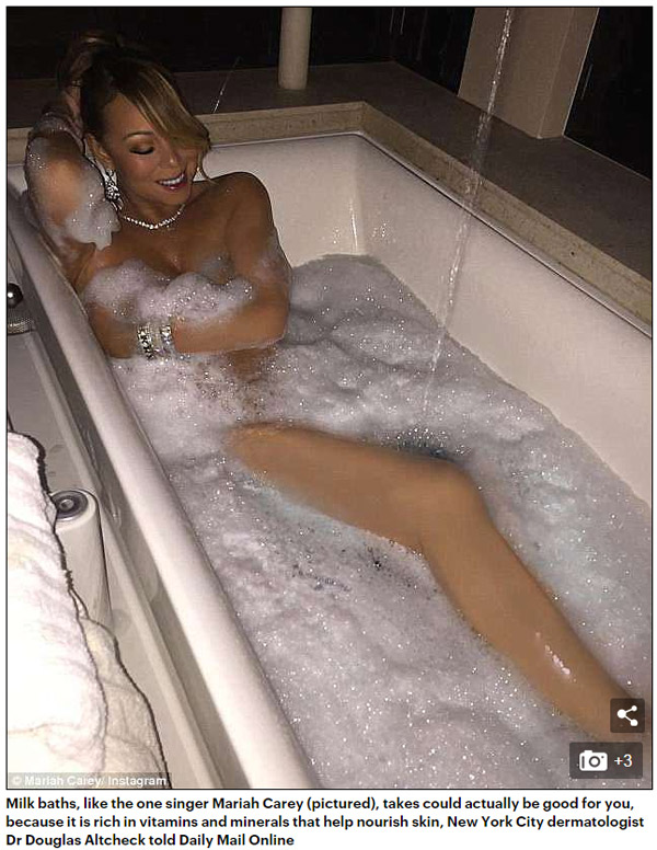 傳說(shuō)是真的！洗牛奶浴真的能讓皮膚變好