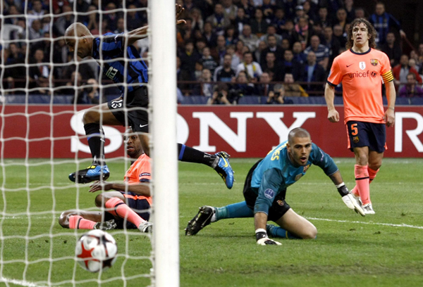 歐冠：國米主場3:1逆轉巴塞羅那