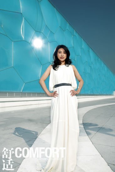 郭晶晶三色長裙寫真