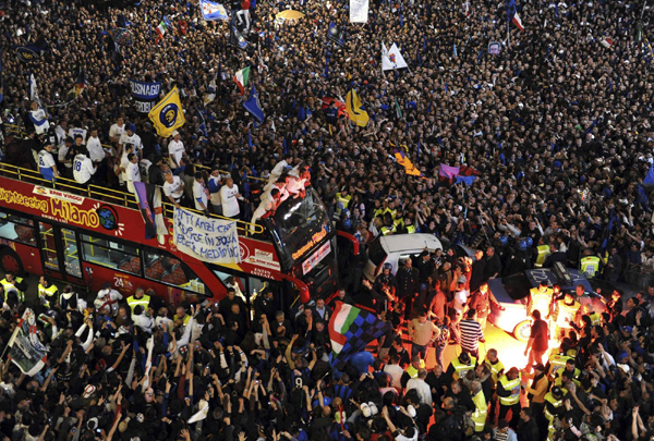 意甲：米利托絕殺 國際米蘭五連冠