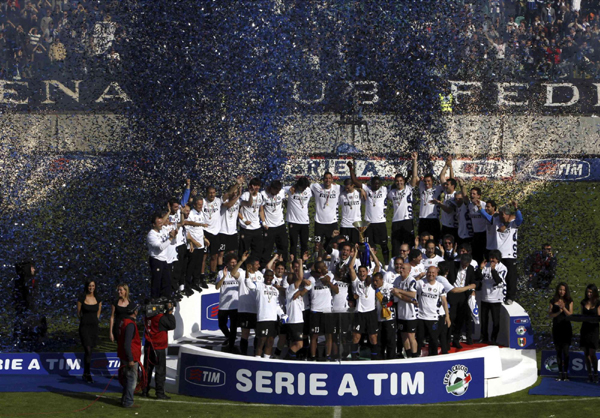 意甲：米利托絕殺 國際米蘭五連冠