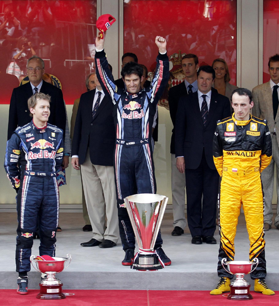 F1摩納哥站：韋伯奪冠