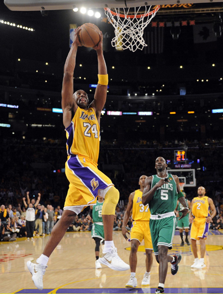 NBA：科比30分加索爾兩雙 湖人勝凱爾特人總分1:0