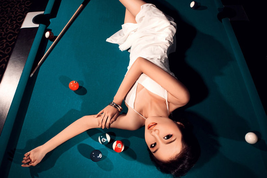 臺球寶貝嬌美可人