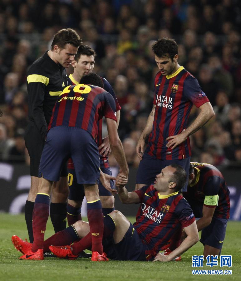 歐冠：內馬爾救主 巴薩主場1:1平馬競